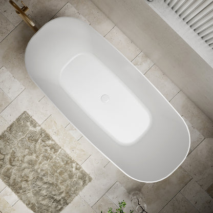 Rec slimline bath 1700mm (gloss white)