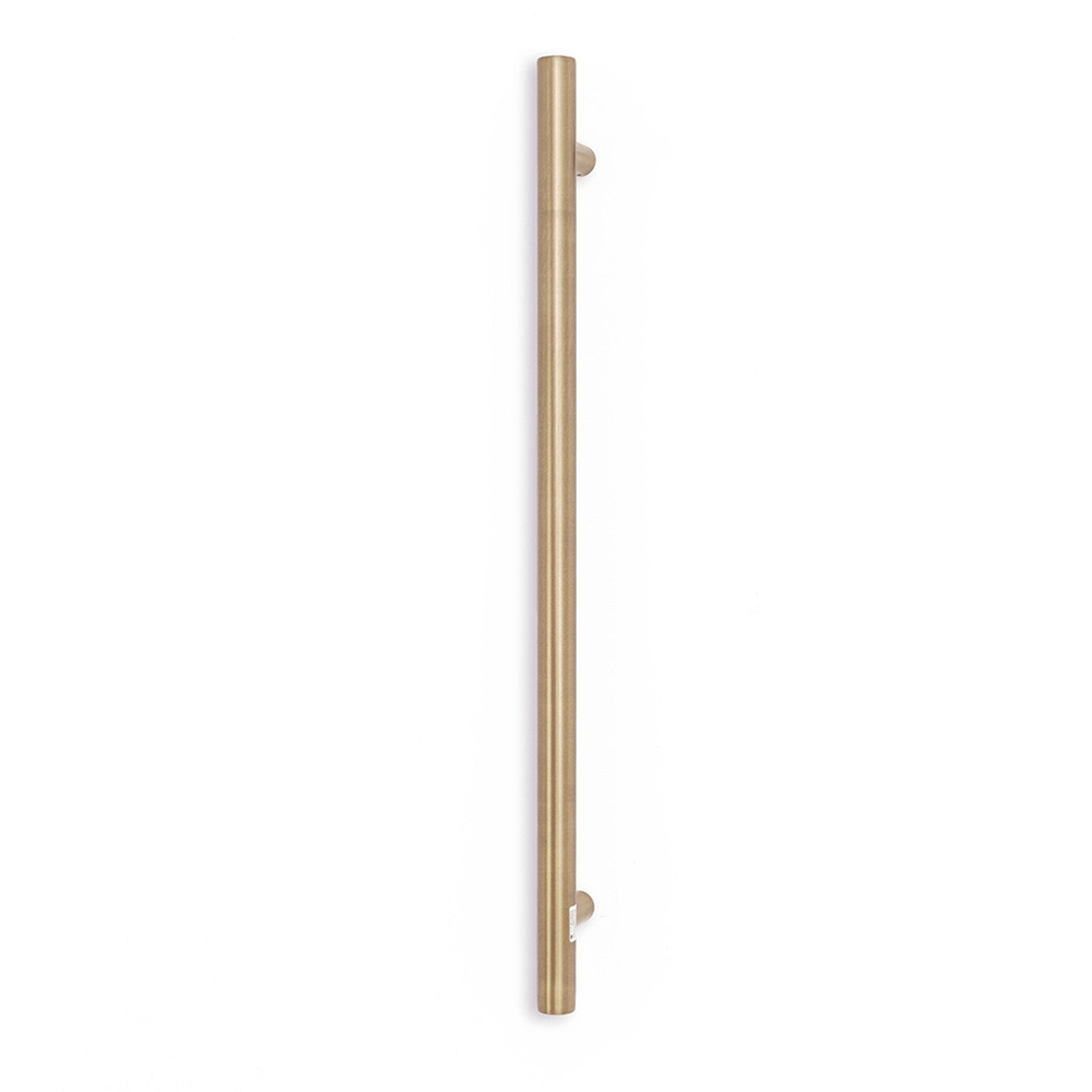 Vertical Single Heated Towel Bar 40mm X 950mm Champagne