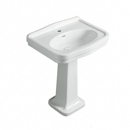 Claremont 68x51 Basin & Pedestal - 1TH