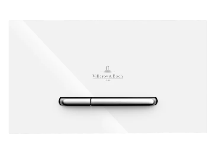 ViConnect E300 Flush Plate White | White Button