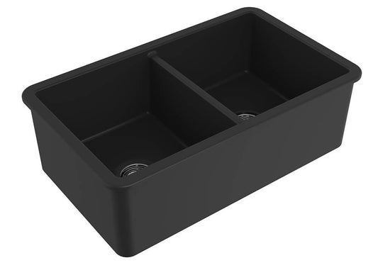 KIT - Cuisine 85x46 Inset / Undermount (Overflow) – Matte Black