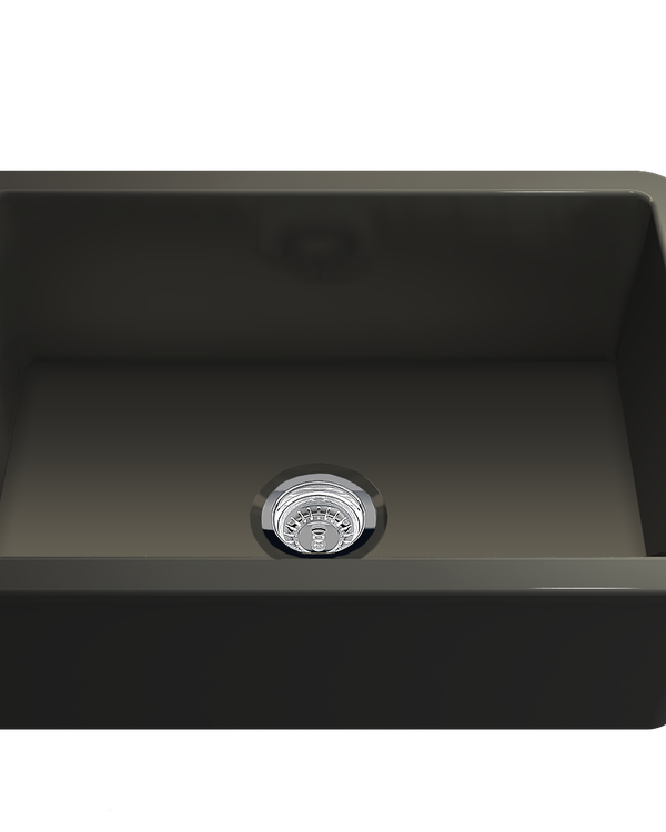 Cuisine 68x48 Inset / Undermount Fireclay Sink - Matte Black