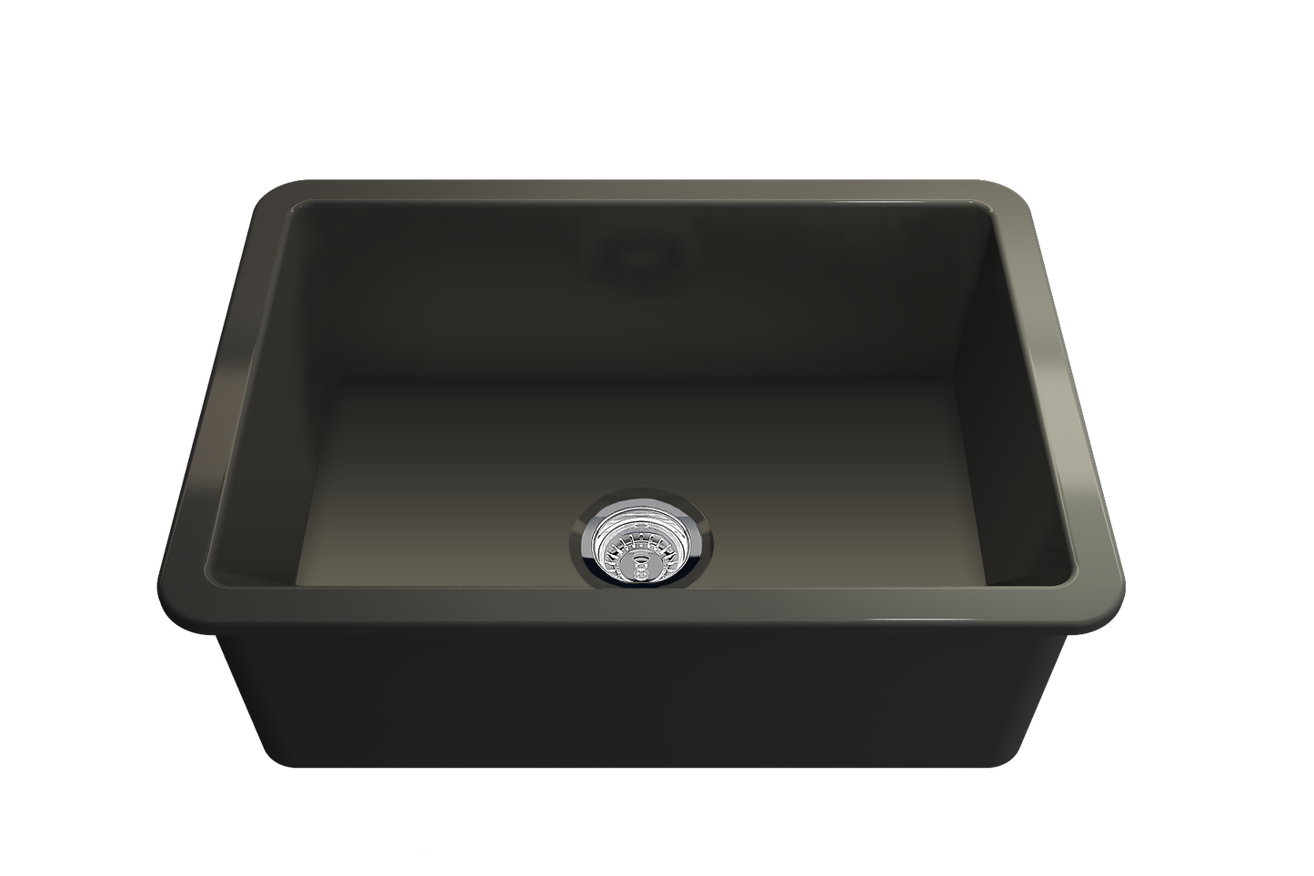 Cuisine 68x48 Inset / Undermount Fireclay Sink - Matte Black