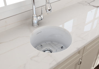 Cuisine Round 47 Inset / Undermount Fireclay Sink