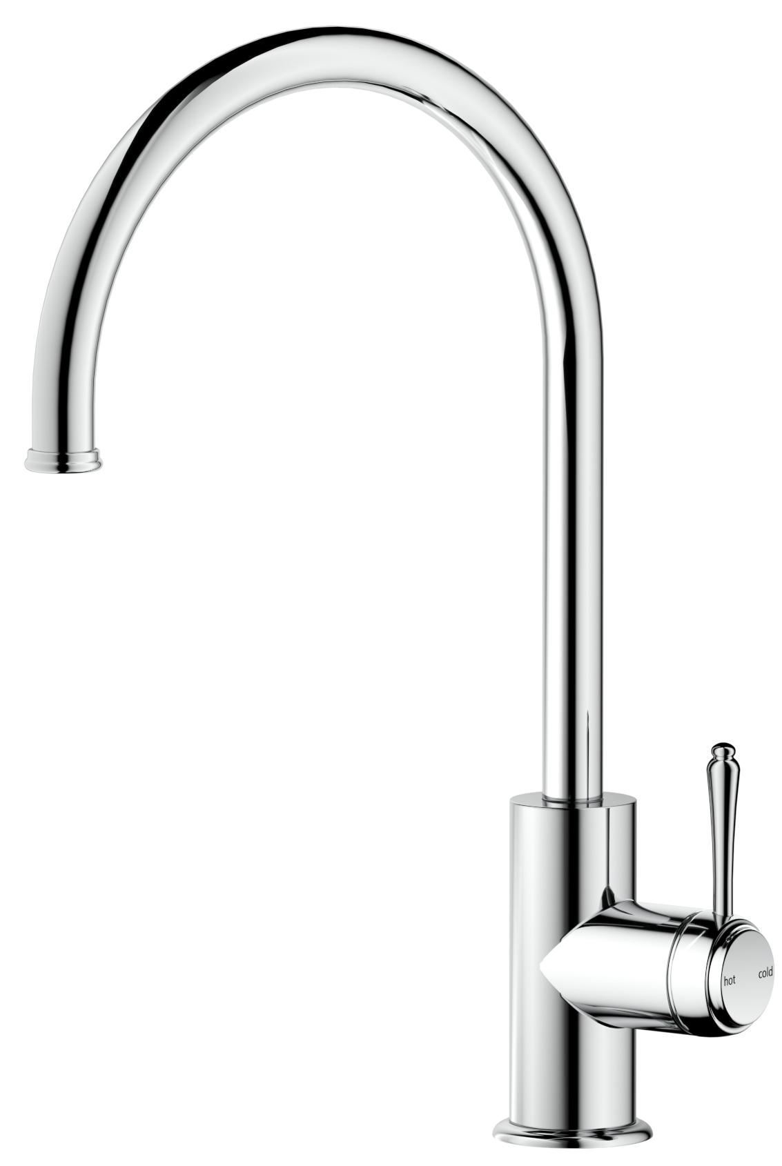 Mica Heritage Gooseneck Sink Mixer Chrome