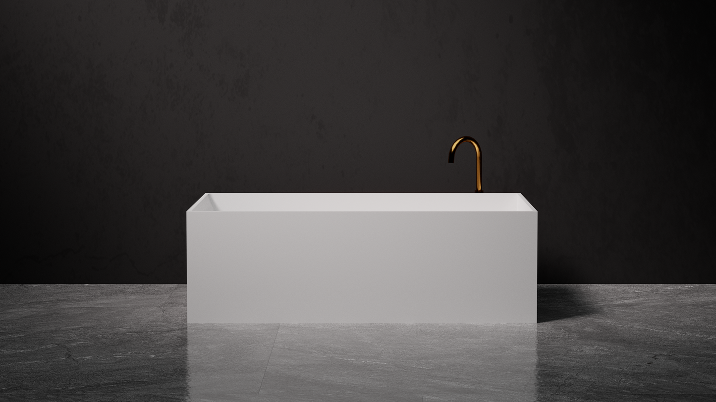 Pietra Bianca Cube Freestanding Bath Tub (PBS1014)