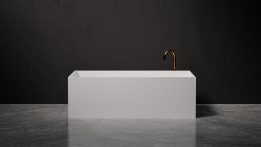 Pietra Bianca Cube Freestanding Bath Tub (PBS1014)