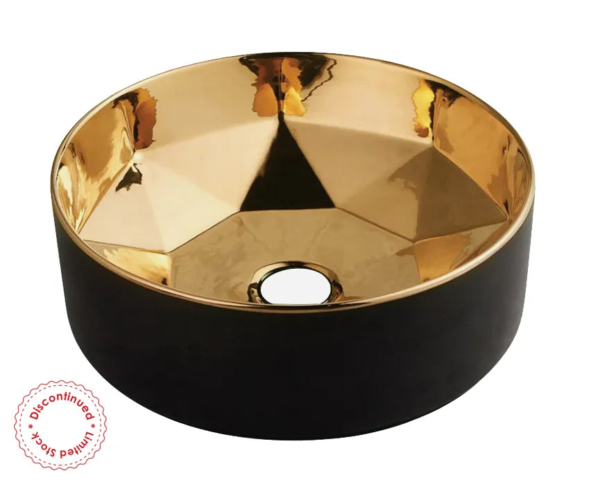 Starz Round 400x400x140 Gloss Gold Basin
