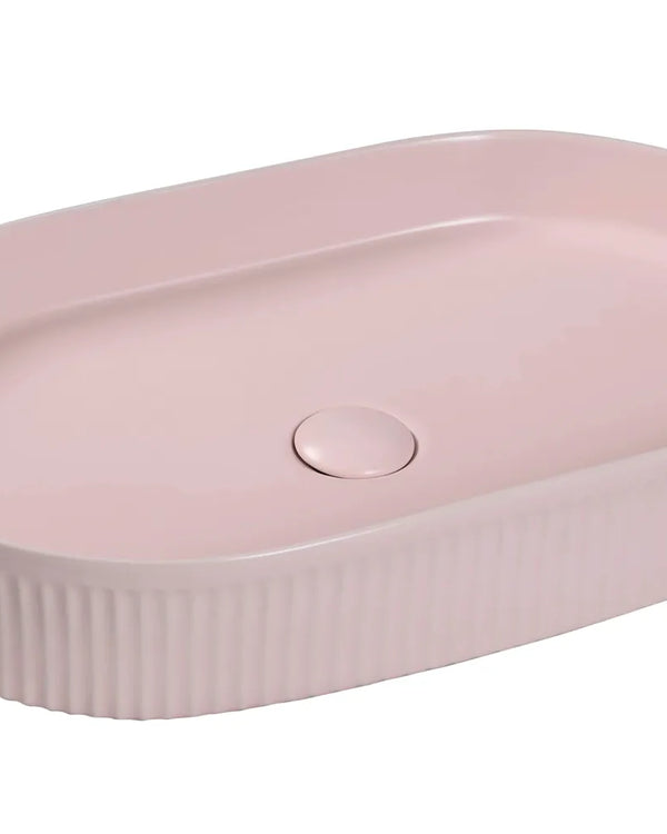 Kensington Oval 580x360x120 Matte Pink Basin