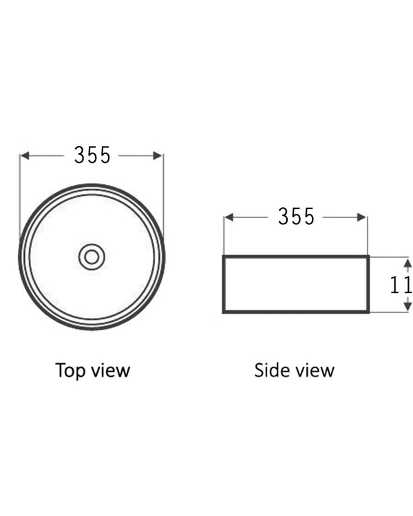 Artis 88 355x355x120 Slate Blue Basin
