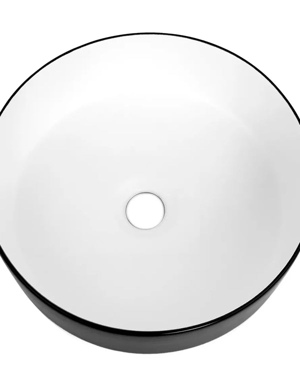 Artis 88 355x355x120 Matte Black & Gloss White Basin