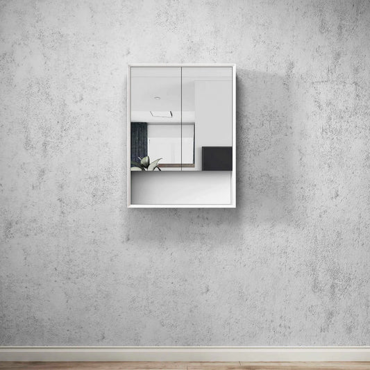 Boston 600x800 Matte White Shaving Cabinet