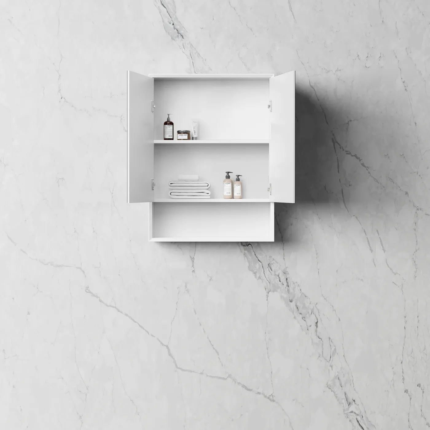 Boston 600x800 Matte White Shaving Cabinet