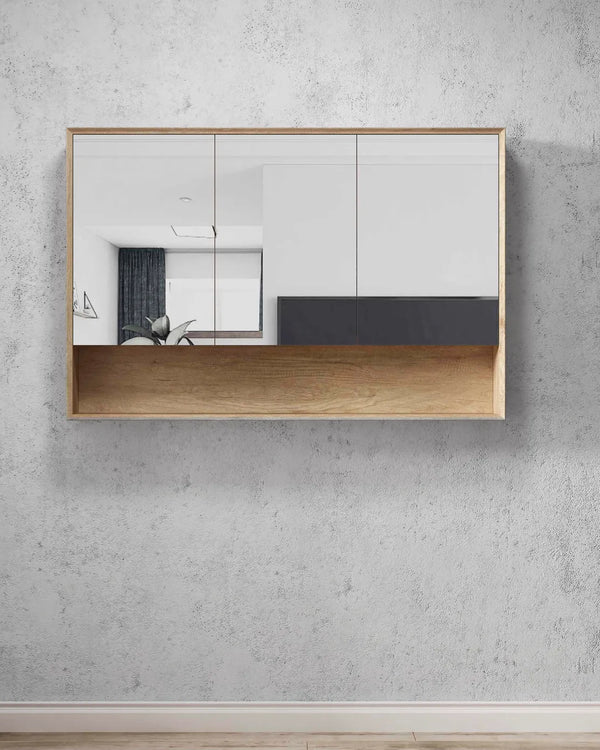 Byron 1200x800 Natural Oak Shaving Cabinet