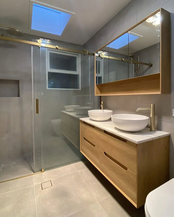 Byron 1200x800 Natural Oak Shaving Cabinet