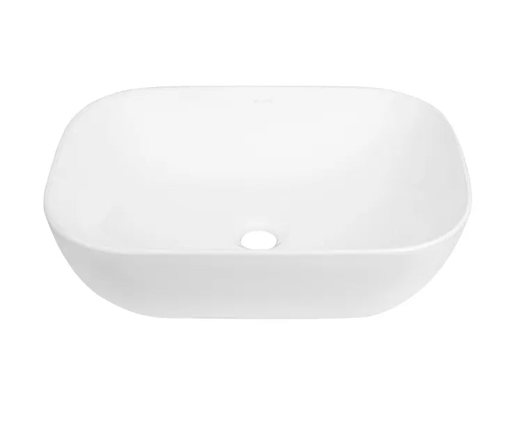 Artis O'96 455x320x135 Matte White Oval Basin Ultra Slim