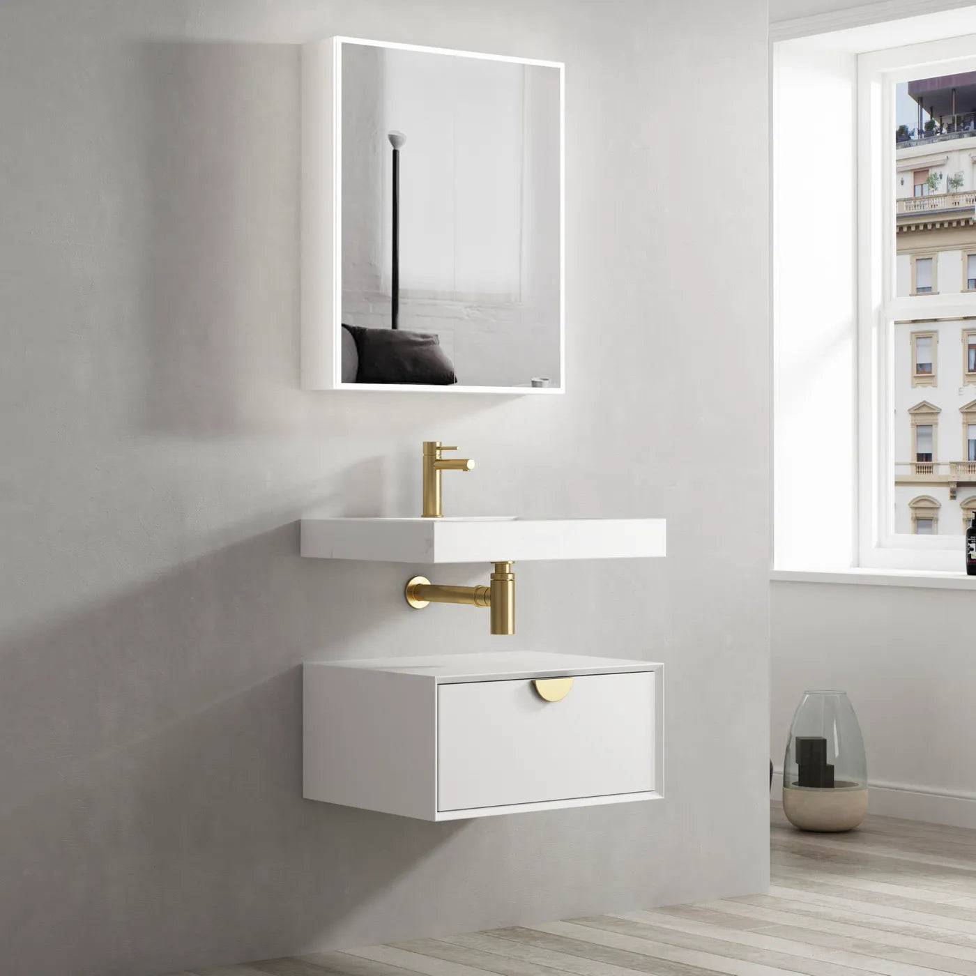 Moonlight 600mm Solid Surface Top