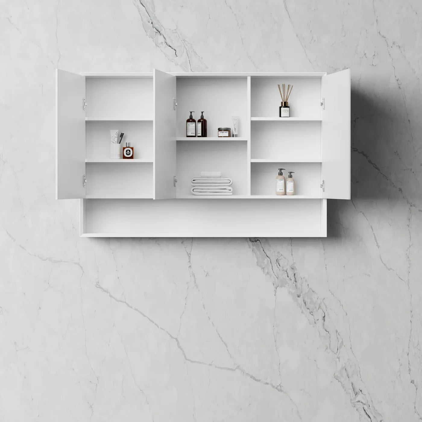 Boston 1200x800 Matte White Shaving Cabinet