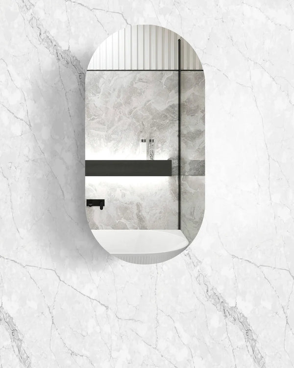 Noosa 900x450 Black Oak Shaving Cabinet