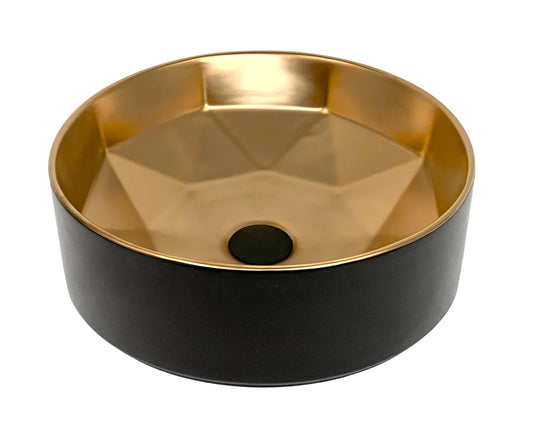 Starz Round 400x400x140 Matt Gold Basin