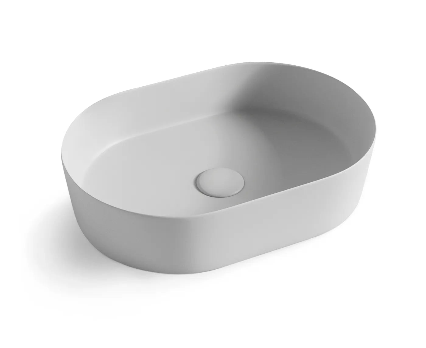Quay Oval 500x340x120 Matte Grey Basin