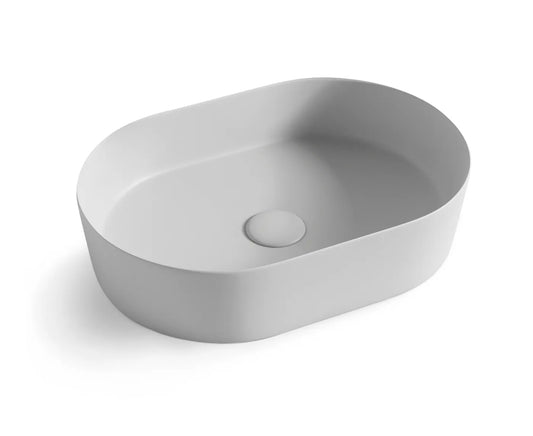 Quay Oval 500x340x120 Matte Grey Basin