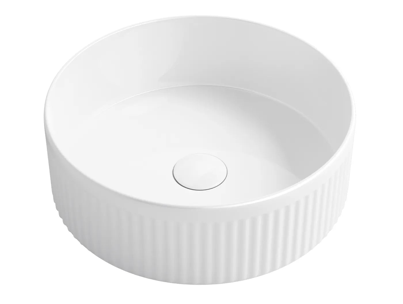 Oxford Round 395x395x125 Gloss White Basin