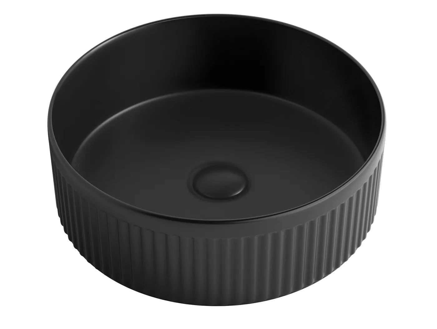 Oxford Round 395x395x125 Matte Black Basin