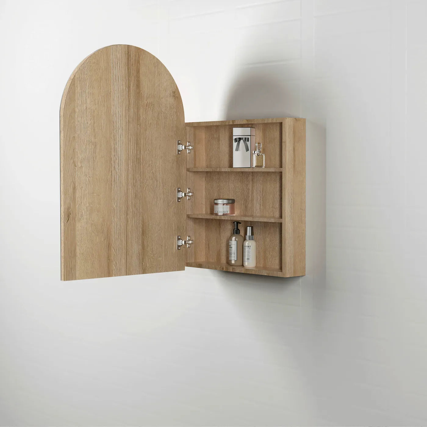 Archie 900mm Natural Oak Shaving Cabinet