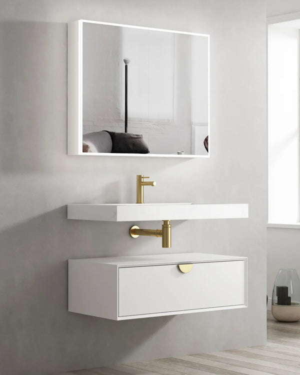 Moonlight 900mm Solid Surface Top