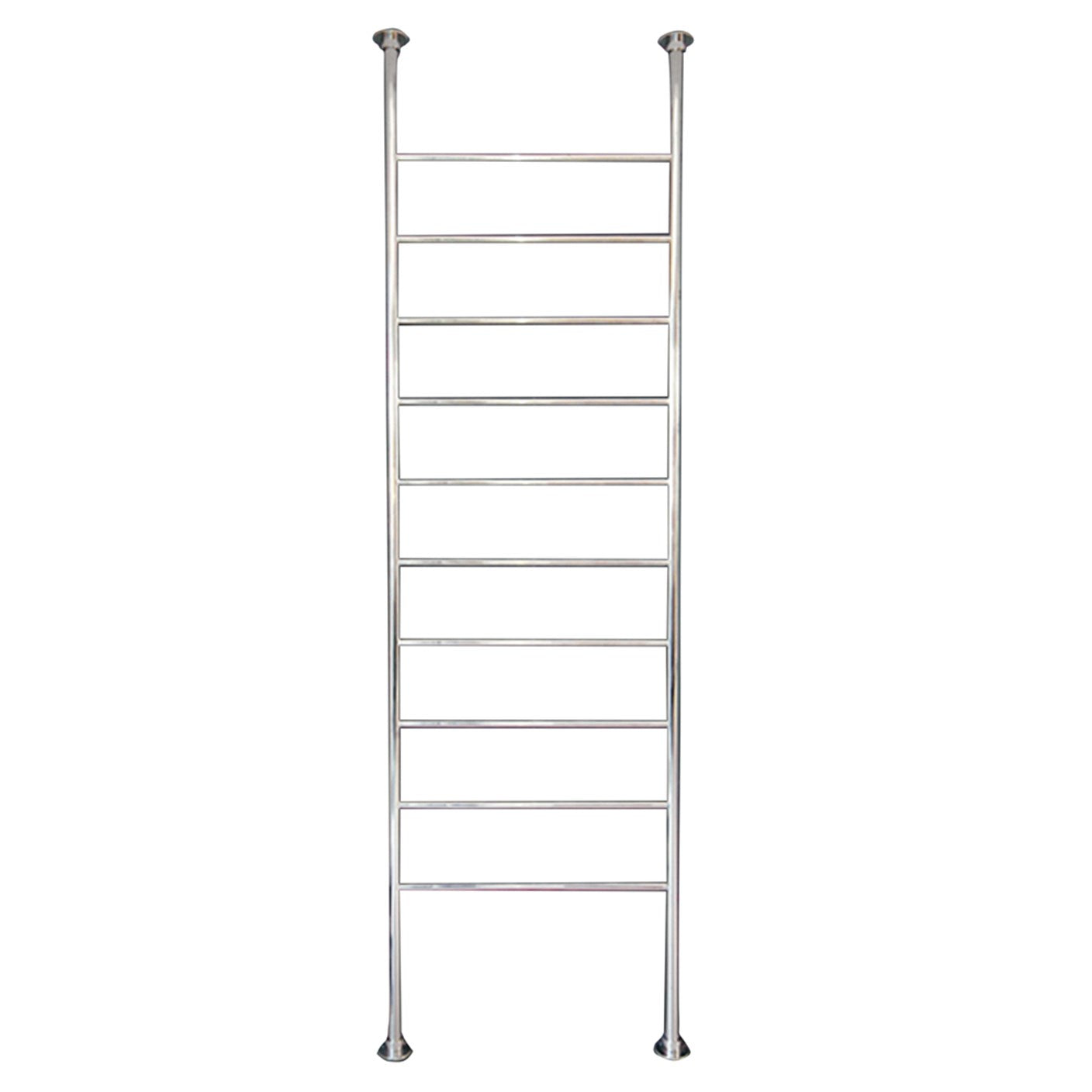 600 x 2500mm Rnd Floor-Ceiling Htd Towel Rail Polished