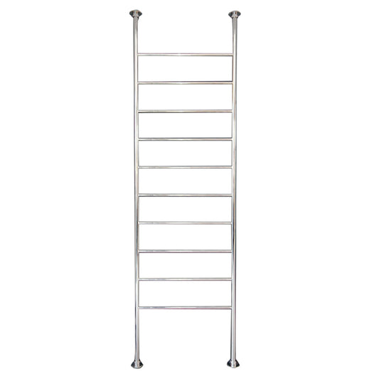 600 x 2500mm Rnd Floor-Ceiling Htd Towel Rail Polished