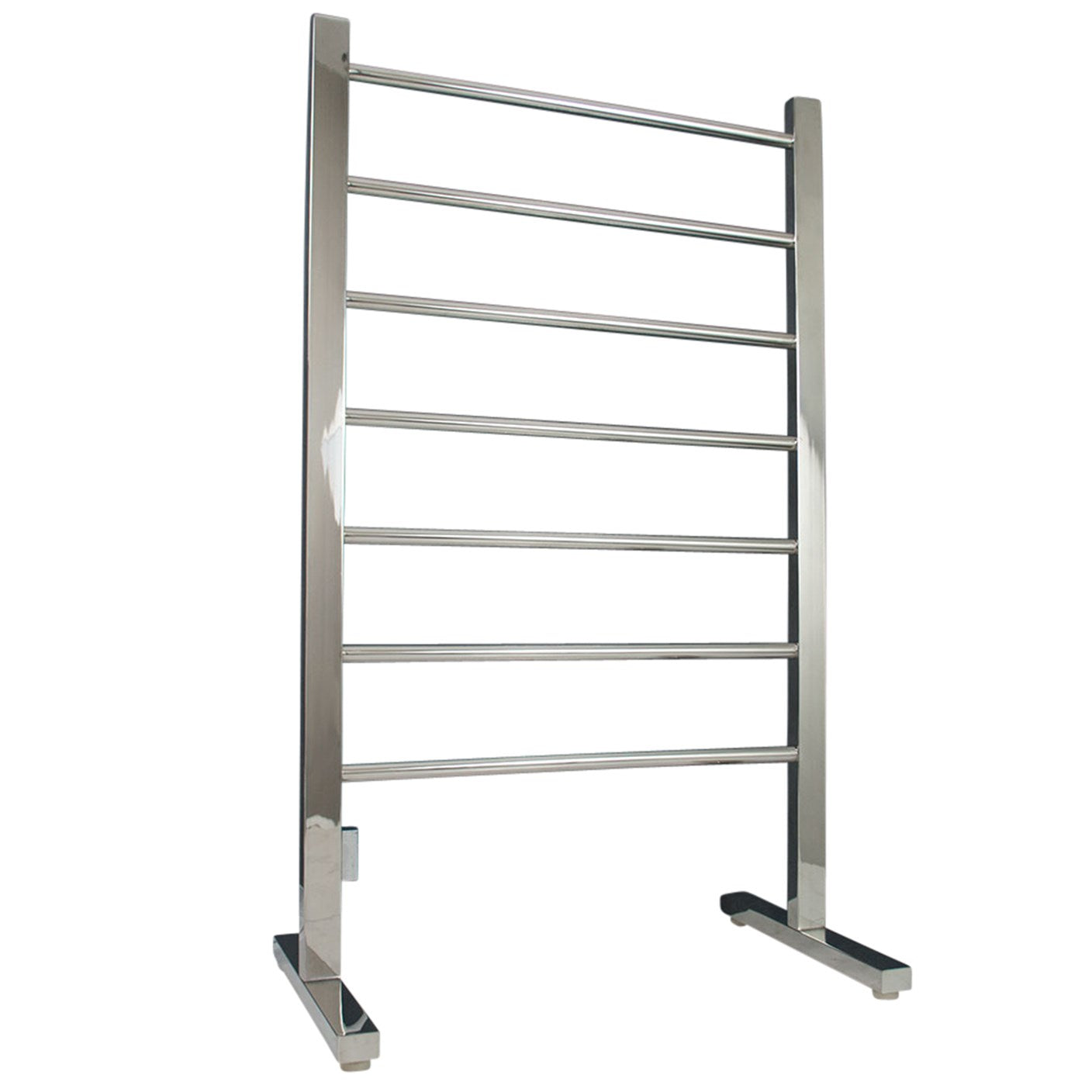 Polished 600 x 1000mm Free Standing Heated Towel Rail