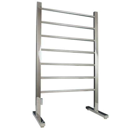 Polished 600 x 1000mm Free Standing Heated Towel Rail
