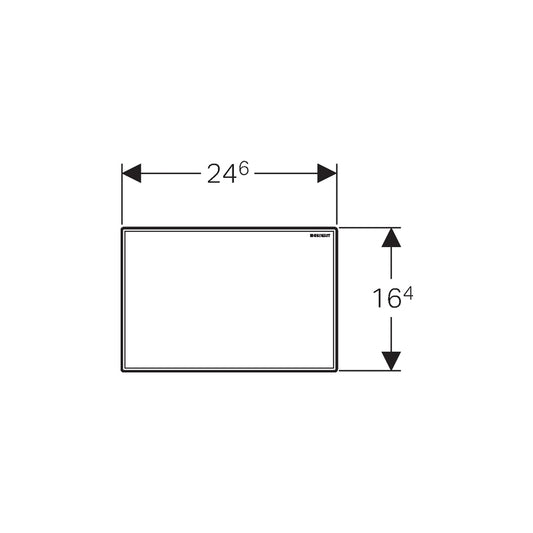 Sigma Remote Cover plate Blank Matt Chrome