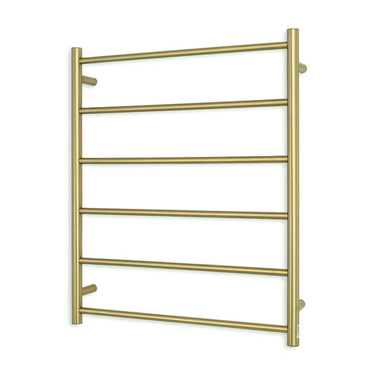 Brushed Gold 700 x 830mm Rnd Non Heated Towel Rail