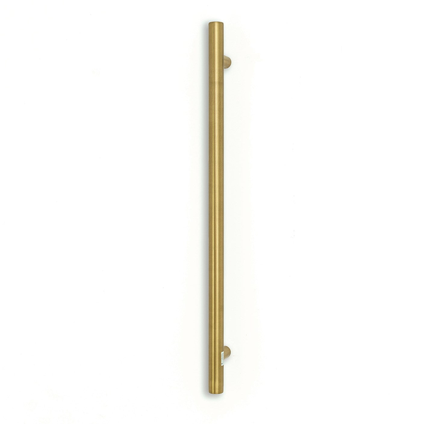Vertical Single Heated Towel Rail 40 x 950mm Brushed Gold