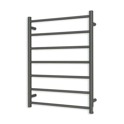 Gun Metal Grey 600 x 800mm Rnd Heated Towel Rail RIGHT