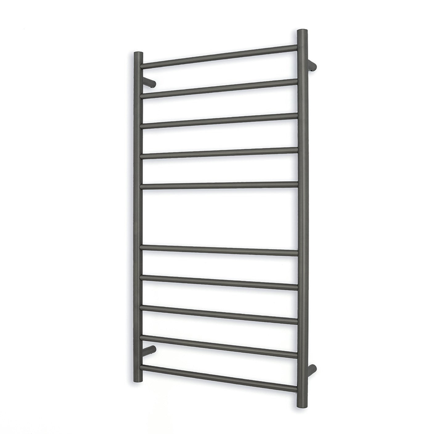Gun Metal Grey 600 x 1100mm Rnd Heated Towel Rail RIGHT