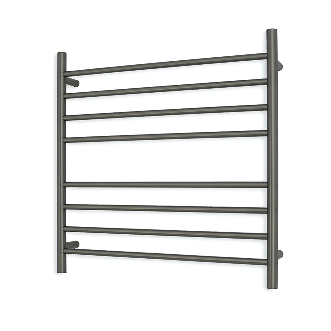 Gun Metal Grey 750 x 750mm Rnd Heated Towel Rail RIGHT