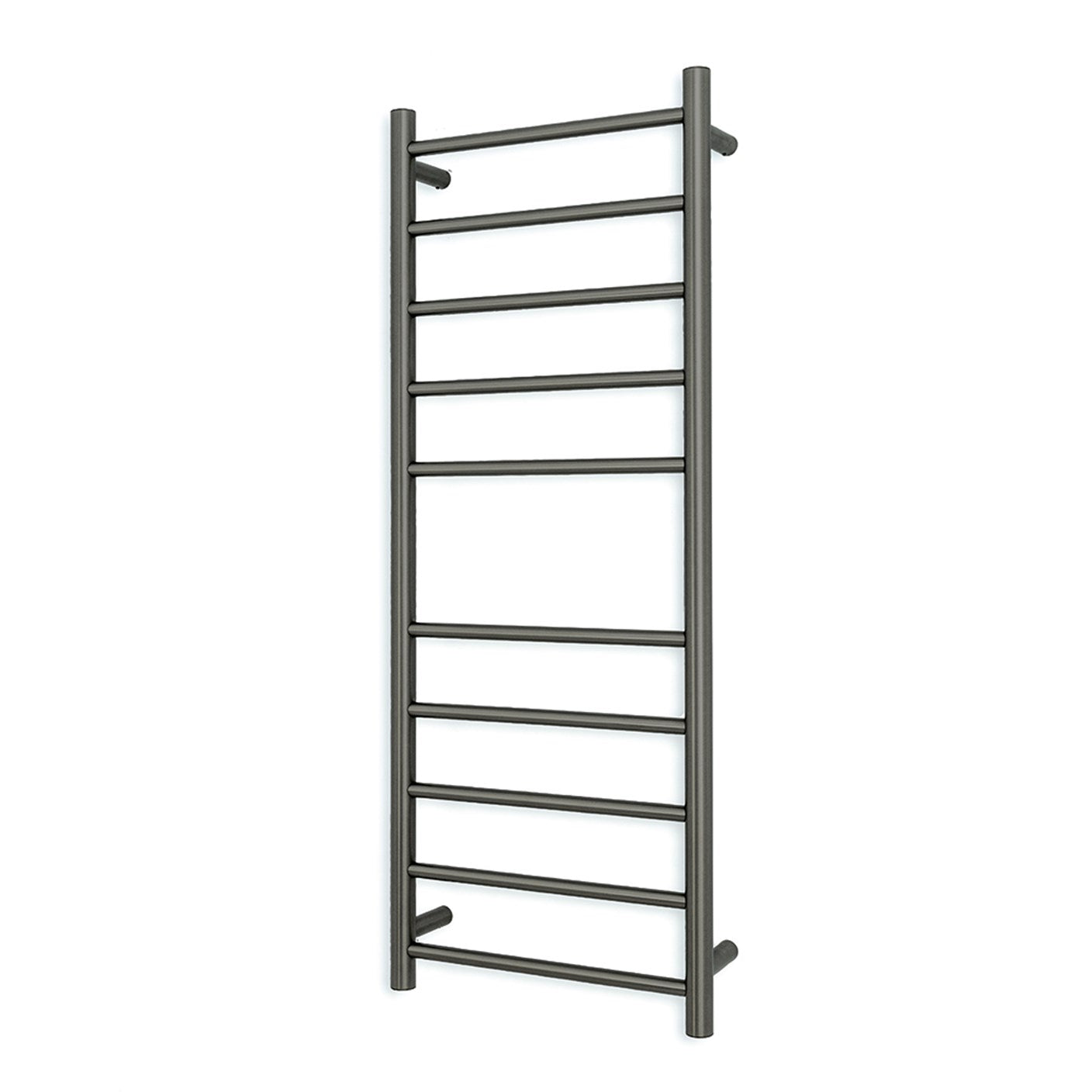 Gun Metal Grey 430 x 1100mm Rnd Heated Towel Rail LEFT