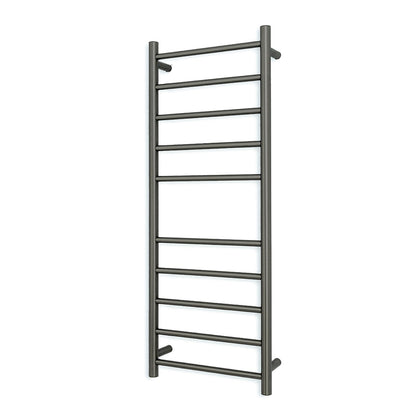 Gun Metal Grey 430 x 1100mm Rnd Heated Towel Rail RIGHT