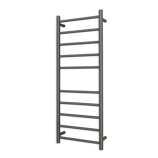 Gun Metal Grey 430 x 1100mm Rnd Heated Towel Rail RIGHT