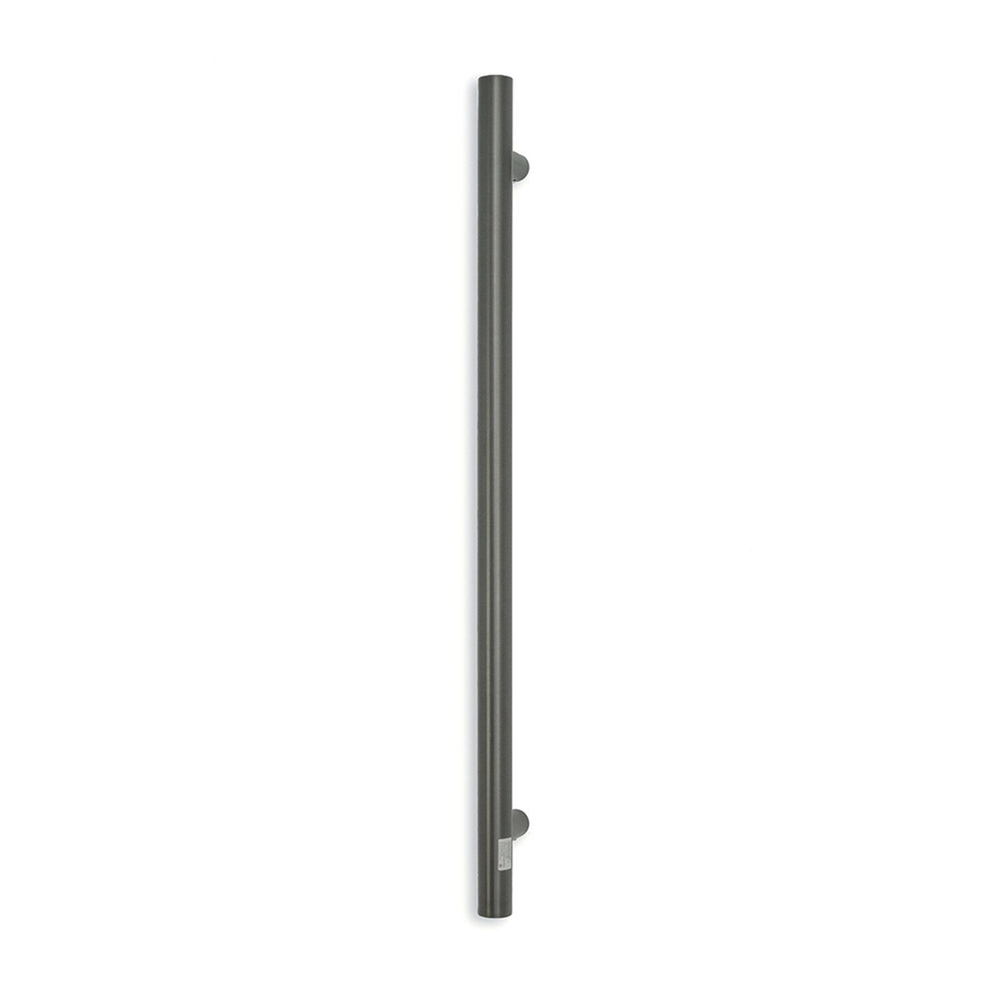 Vertical Single Heated Towel Rail 40 x 950mm Gun Metal
