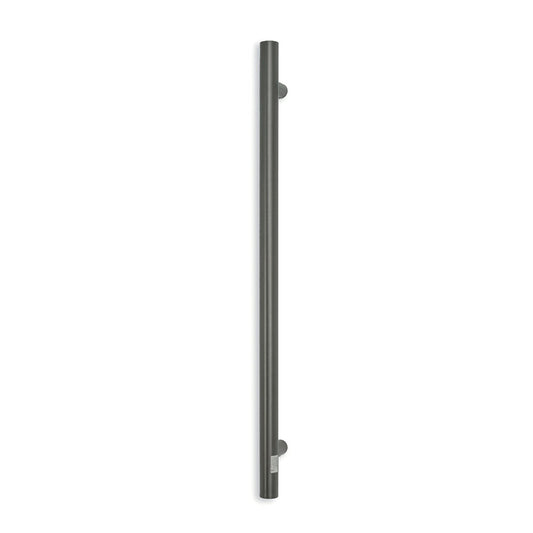Vertical Single Heated Towel Rail 40 x 950mm Gun Metal