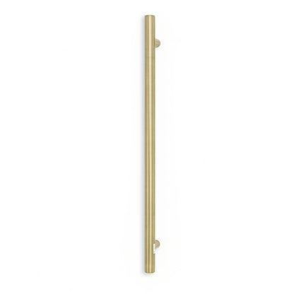 Vertical Single Heated Towel Bar 40mm X 950mm Light Gold