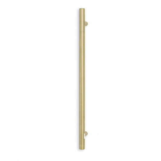 Vertical Single Heated Towel Bar 40mm X 950mm Light Gold