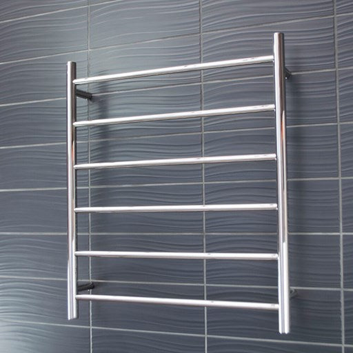 Polished 700 x 830mm Rnd Non Heated Towel Rail