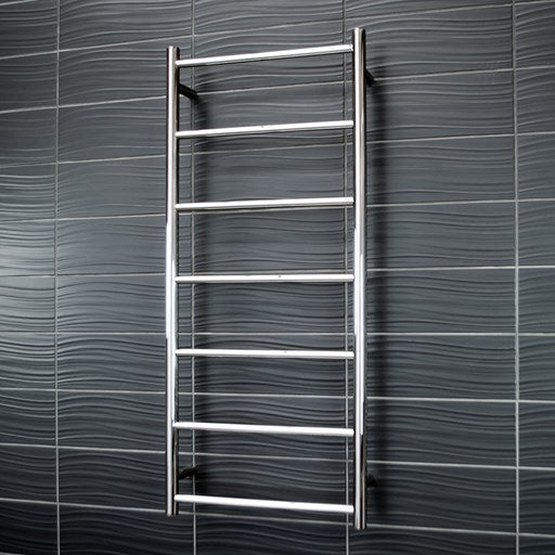 Polished 500 x 1130mm Rnd Non Heated Towel Rail