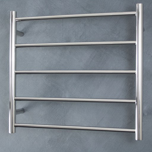 Polished 600 x 500mm Rnd Non Heated Towel Rail